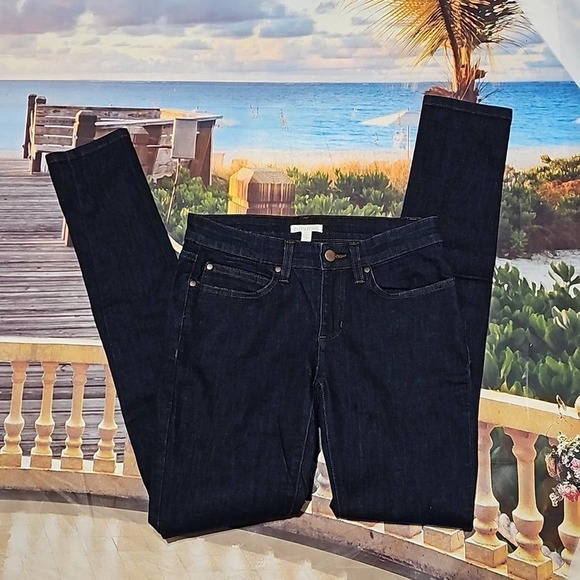 Eileen Fisher Skinny Blue Low Waisted Jeans Size‎ 2 - Picture 1 of 4